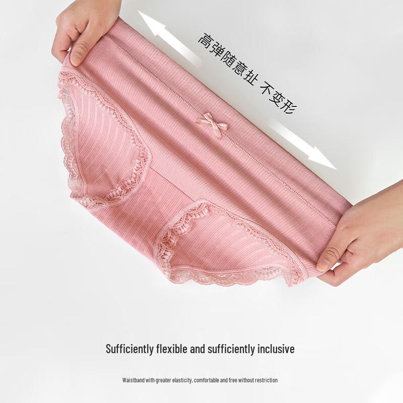 FitonTon Women's High-Waisted Cotton Shaping Briefs 4-Pack