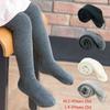 Winter Cotton Leggings for Children Breathable Pure Color Comfortable Pantyhose Warm Long Socks