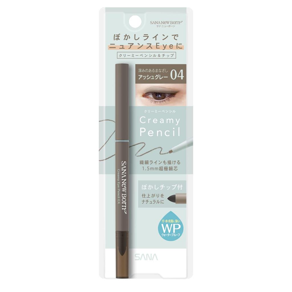 New Born Creamy Eye Pencil EX 04 (Ash Gray) 1 Piece (x 1)