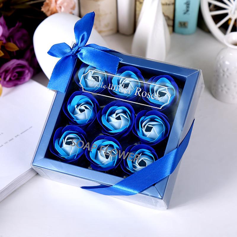 Soap Flower Roses Faux Eternal Flower Gift Box Valentine's Day Simulated Flowers Valentine's Day Faux Flowers For Birthday Gift