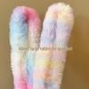 Custom-Dyed Extra Thick Gradient Rabbit Hair Faux Fur Yarn Stick