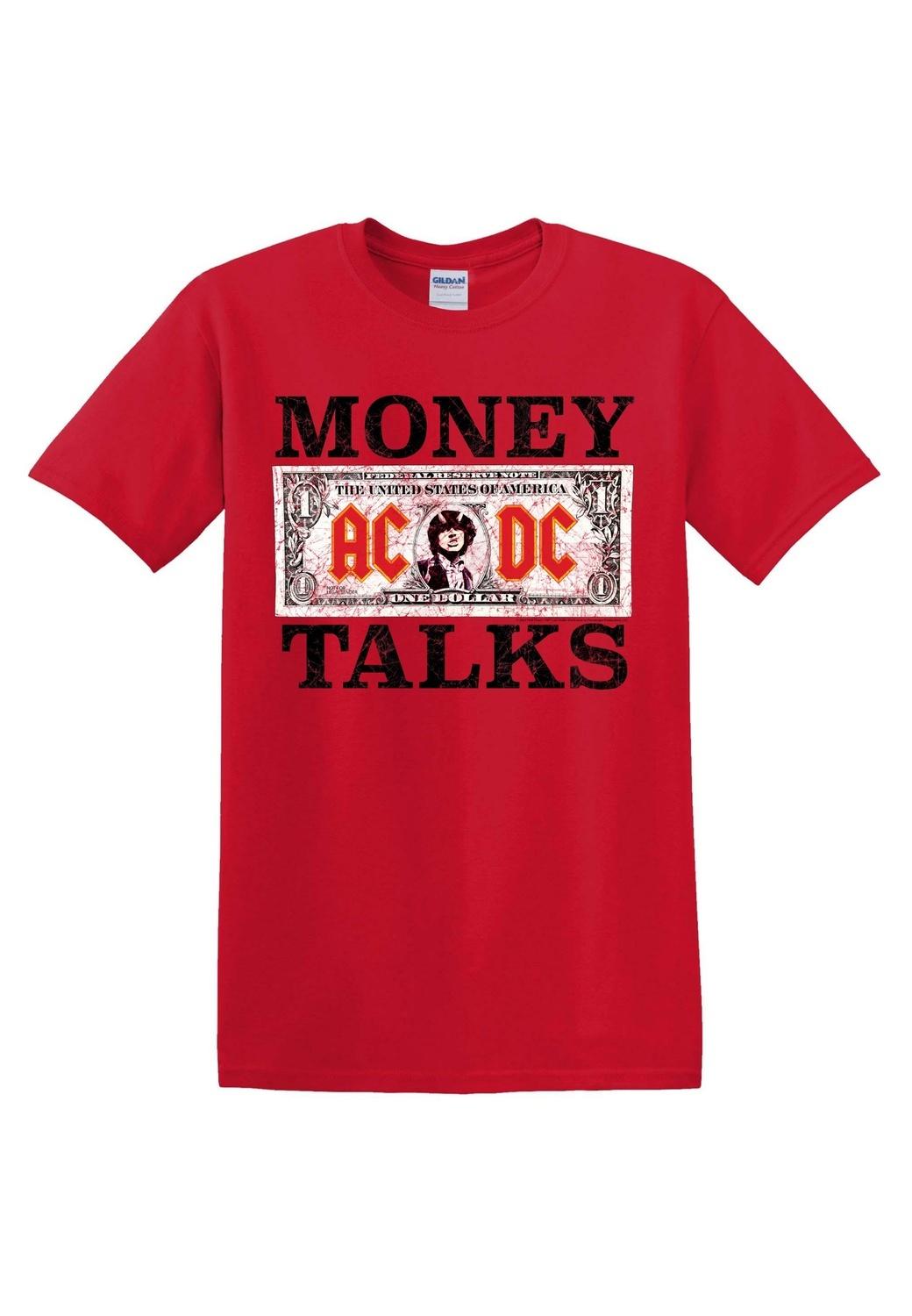 T-shirt Homme Ac/Dc Money Talks Rouge L rouge