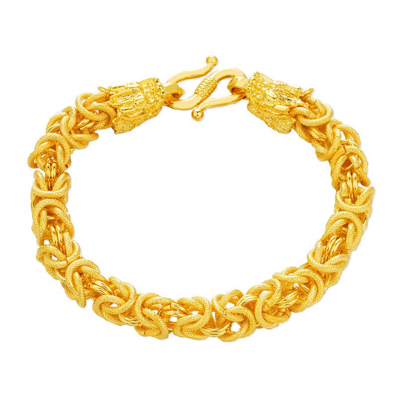 Jewelry Domineering Retro Cloth Pattern Faucet Bracelet Men's Jewelry Women's Bracelet