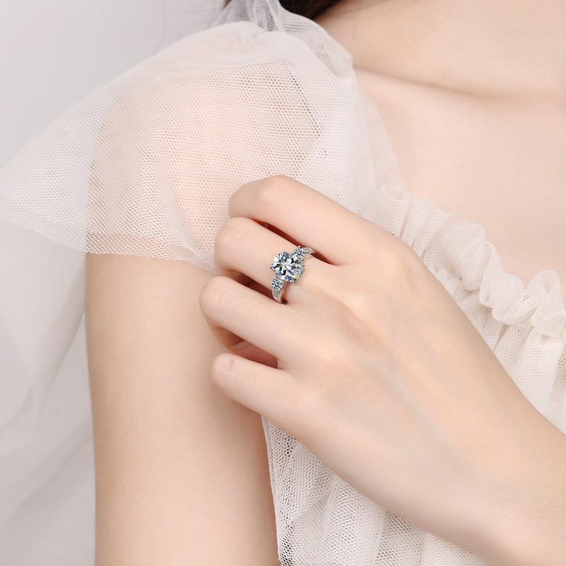Copper Ring 6A Zircon Ring For Man Women Wedding Engagement Jewelry Accessories Beautiful Fashion High Quality Gift