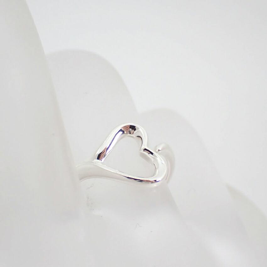 [Used] TIFFANY 925 Open Heart Ring / Size 9 / G511-20