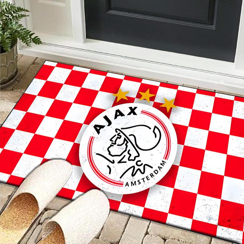 1PC rug Ajax Amsterdam Crest Carpet, Chair Rug,Area Rug for Office Bedroom living rooms bedroom, Doormat decor Christmas fan gifts