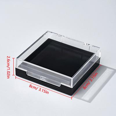 Doppelschichtige Nagelvitrine, transparente Acryl-Aufstecknägel, multifunktionale Behälterbox für künstliche Nägel