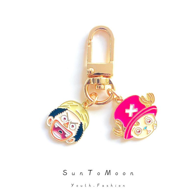 ONE PIECE Schlüsselanhänger Monkey D. Luffy Nami Anime Zubehör Bluetooth Headset Anhänger Zierlich Mode Spielzeug Schmuck Geschenk für Freunde