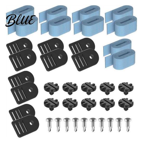 Heavy Duty Solar Reel Hardware Cover Attachment Kit Pool Strap And Clip Adjustable Fasteners Tube Fastening Kit for Inground Swimming Maintenance