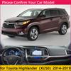 for Toyota Highlander XU50 Kluger 2014~ Anti-Slip Mat Dashboard Cover Pad Sunshade Dashmat Carpet Accessories 2015 2017 2018