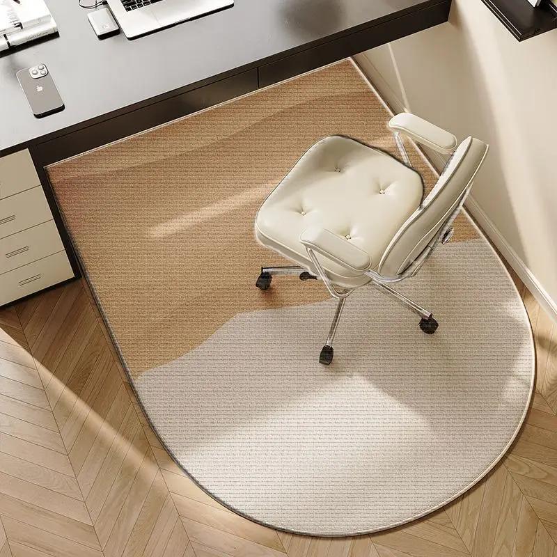 Nordic Style Simple Computer Chair Mat E-sports Swivel Chair Non-slip Carpet Living Room Table Study Desk Office Foot Mat