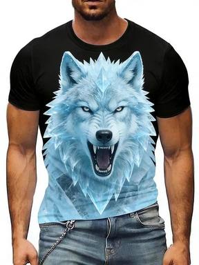 Men's Horse 3D Print T-Shirt | Plus Size Summer Casual Tee | Lightweight Breathable Polyester