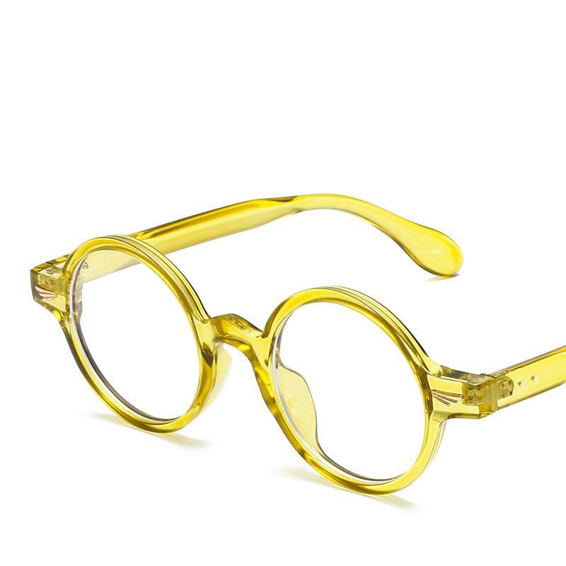 Retro Round Frame Fashion Glasses Anti Blue Light Computer Fashion Lightweight Eyeglasses Women Men
