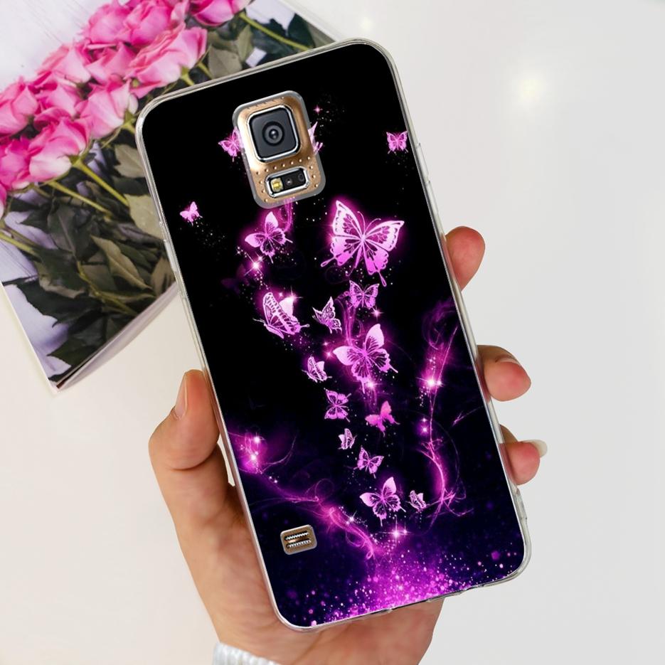 For Samsung Galaxy S5 Case SM-G900F G900I G900M Stylish Painted Cover Soft Silicone Phone Case For Samsung S5 S 5 GalaxyS5 Shell