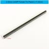 5pcs 2.54mm Pitch 1x40 2x40 40 80 Pin Female Male Hole Round Header Strip Connector Straight Single Double Row Tin Gold Plated