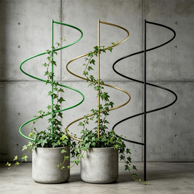 Iron Plant Trellis Indoor Stackable Plant Trellis Climbing Plant Small Plant Climbing Trellis for Potted Plant Climbing