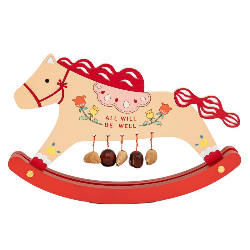A'ying Horse Mascot Ornament for Prosperity - Ideal for Living Room, Entrance Hall, TV Cabinet, Office, or as a High-End Housewarming Gift