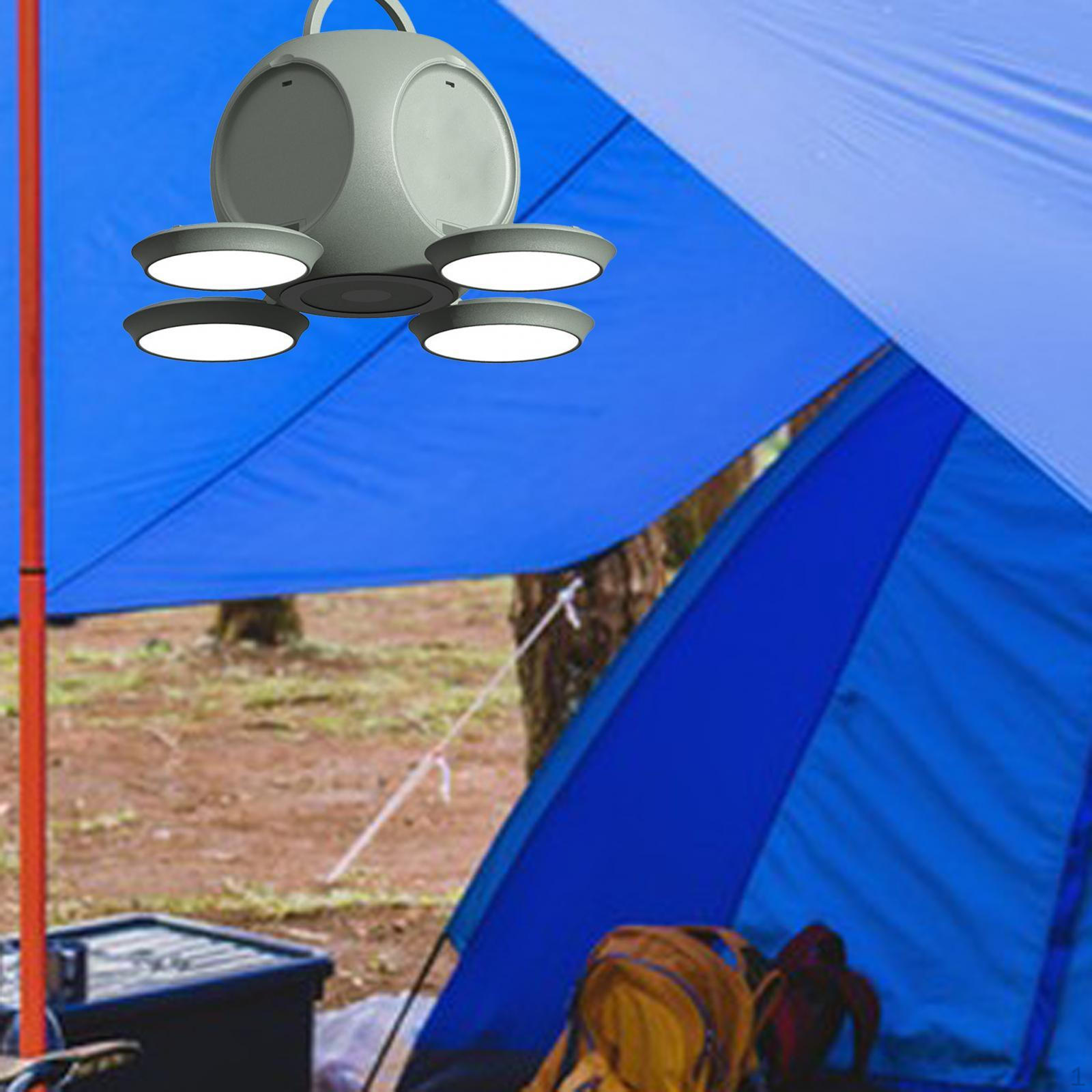 

Camping Lantern Rechargeable Folding Lamp Tent Emergency Search Lighting for Backpacking зелений