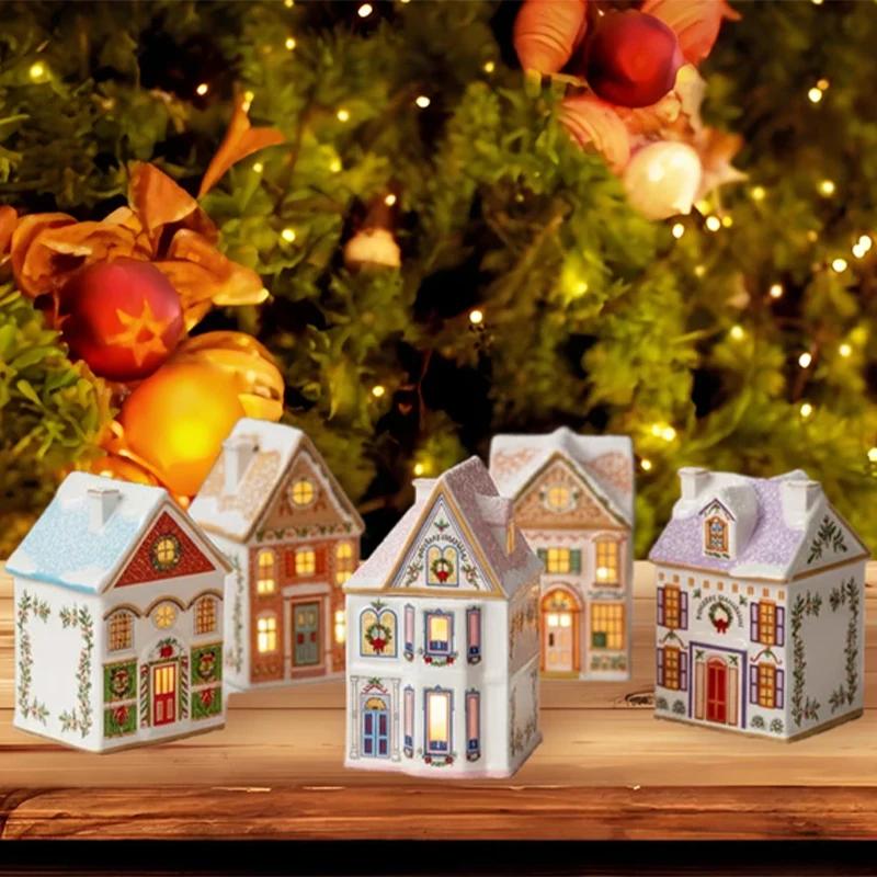 Resort Spice House Sugar Bowl Mini Small House Seasoning Storage Jar Tea Jars Holiday Decoration Storage Box Kitchen Accessories