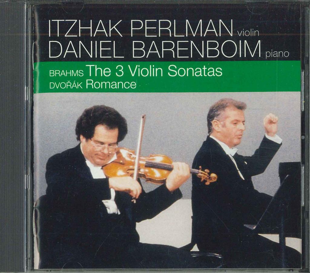 CD BRAHMS, PERLMAN - 3 Violin Sonatas DYCC10022 SONY Japan Classical Used