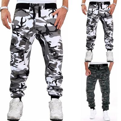 TTOOHHH Men Casual Loose Letter Print Drawstring Elastic Waist Running Pants Trousers Sweatpants Gray