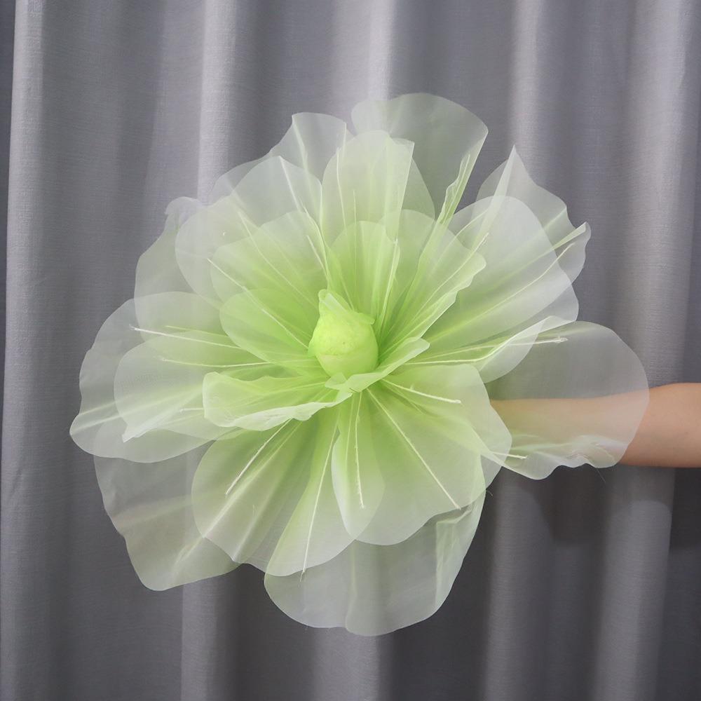 

40cm Artificial Rose Blossoms Giant Gauze Fake Flowers New Yarn Flower Outdoor 40cm
