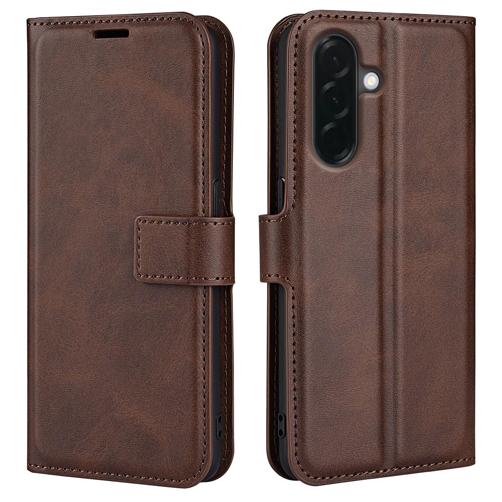 For Samsung Galaxy A37 5G Stand Case Anti-Scratch Calf Texture Leather Phone Cover