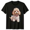 Zwergpudel Hunde Kunst T-Shirt, Niedliches Welpen Design
