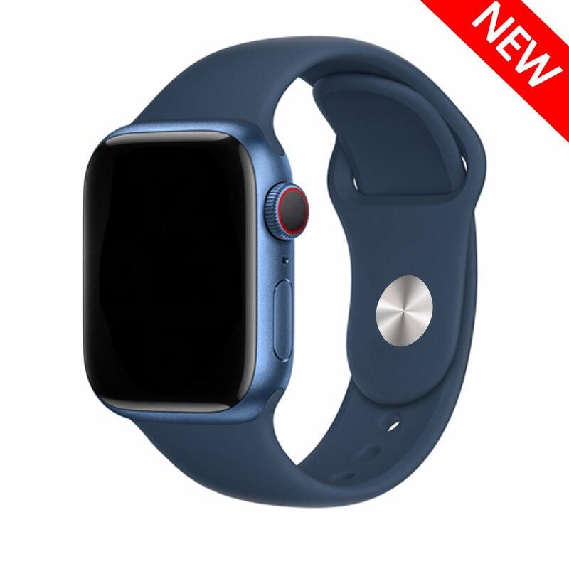 Silikonový řemínek pro řemínek Apple Watch 44 mm 49 mm 45 mm 41 mm 40 mm 42 mm 38 mm náramek iwatch série 9 7 se 3 4 5 6 8 Pásek Ultra2