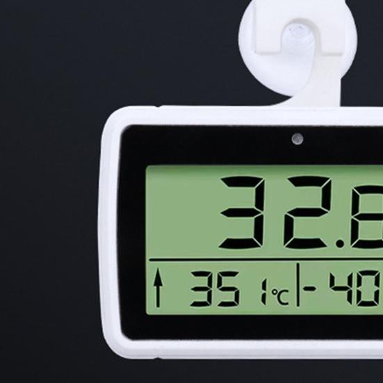 Yousheng Digitalt Kjøleskapstermometer LCD-skjerm Høy Presisjon Vanntett Magnetisk Hengende Kjøleskap Fryser Elektronisk Temperaturmåler