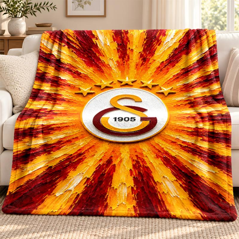Galatasaray Decke Flanelldecke Weiche Gemütliche Plüschdecke für Sofa Bett Leichte Heimdekoration Outdoor Camping