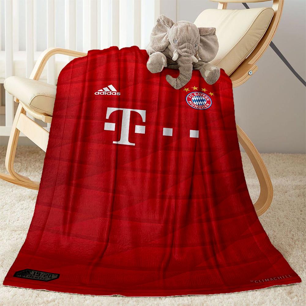 Bayern Munich Blanket Soft Warm Cozy Perfect for Bedding Couch Livingroom for All Seasons Modern Style Ideal Gift For Birthday Valentine'S Day
