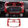 Innenraum Radio Display Bildschirm Rahmen Dekor Abdeckung Zierleisten für 4Runner 2010- Rot