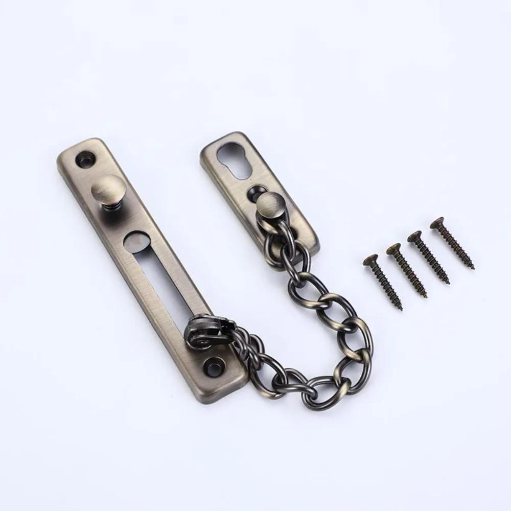 Stainless Steel Key Anti-theft Chain for Hotel Room Door Thickened Stainless Steel Key Anti-theft Chain Sliding Reverse Chain
