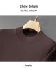 2025 Men's Casual Plus Size Round Neck Knit Sweater - Loose, Warm, Autumn/Winter Edition.
