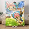 1pc One Piece Season Adventure Soft Throw Blanket Flannel All Season Light Weight Living Room/Bedroom Warm Blanket. M7270130
