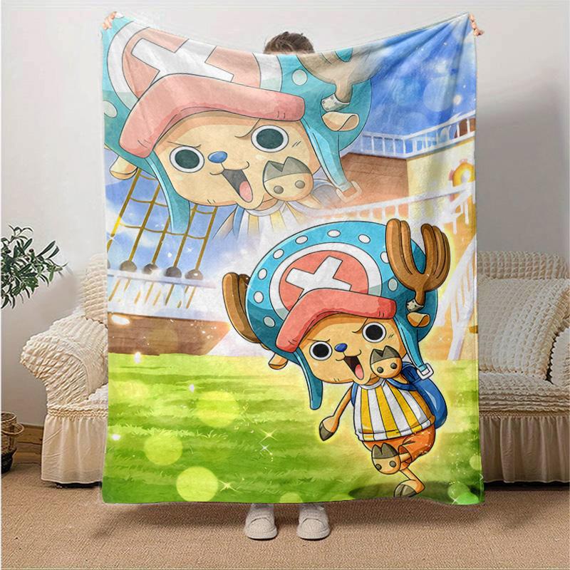 1pc One Piece Season Adventure Soft Throw Blanket Flannel All Season Light Weight Living Room/Bedroom Warm Blanket. M7270130