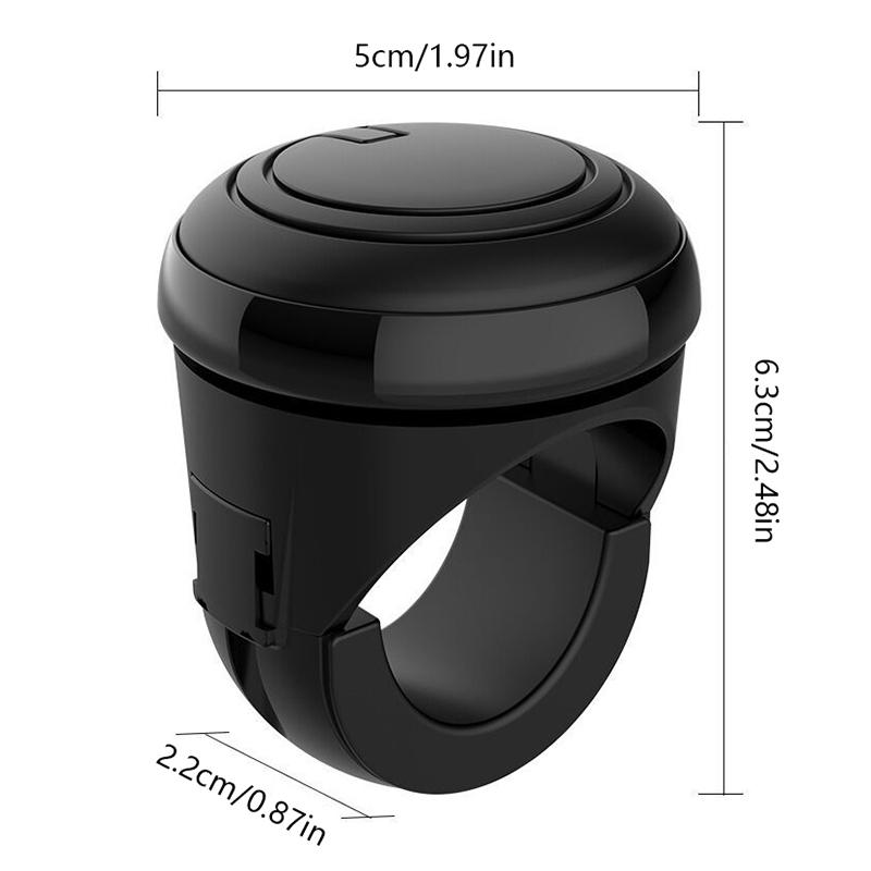 Manopola Potenziata 360 Gradi Rotazione Ausilio Controllo Manuale Volante Sferica Cuscinetto Metallico Montaggio Universale Pomello Spinner