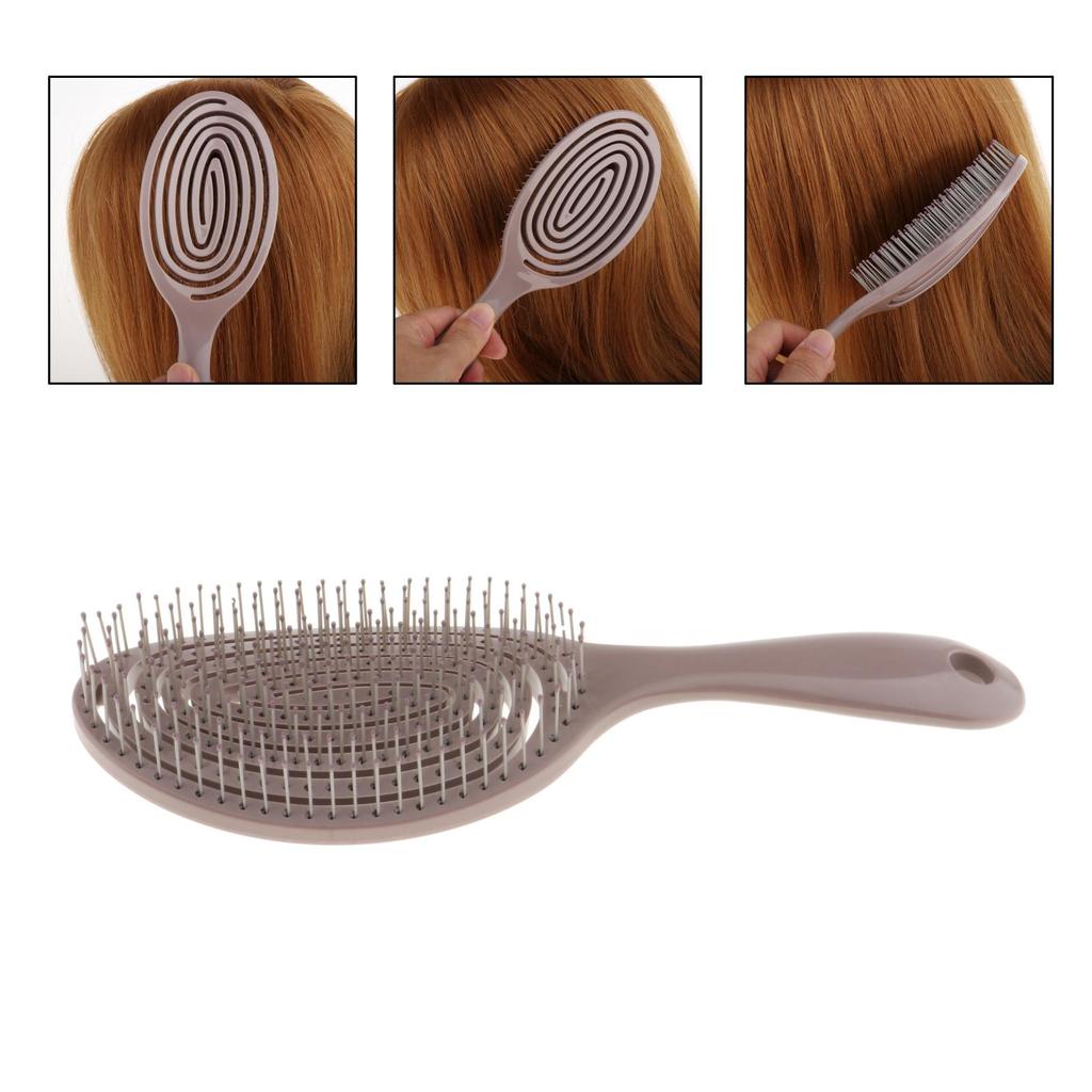 Hair Detangling Brush ABS Plastic Detangler with Round Pins Glide Through Tangles Ease for Curly, Stright, Women, Kids, Toddlers