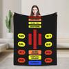 Knight Rider Knight Industries 2000 Kitt Knitted Blanket David Hasselhoff Wool Throw Blanket Sofa Rug Piece Soft Warm Breathable