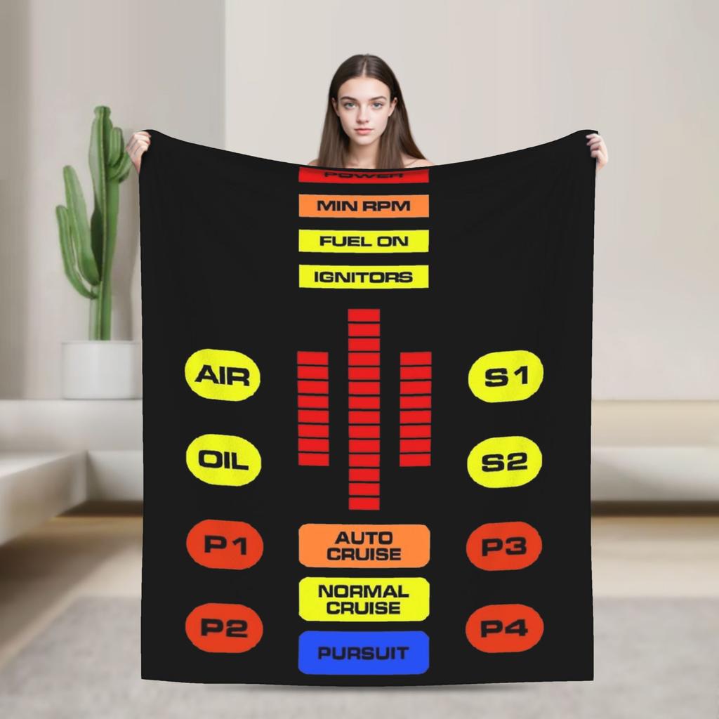 Knight Rider Knight Industries 2000 Kitt Knitted Blanket David Hasselhoff Wool Throw Blanket Sofa Rug Piece Soft Warm Breathable