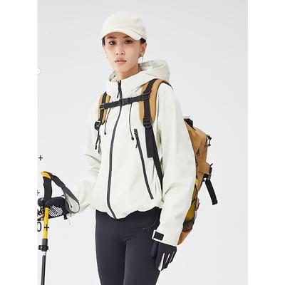 Teflon dreifach-proof Jacke Damen Outdoor Kurzjacke wasserdicht atmungsaktiv Radfahren Wandern Bergsteigen Jacke lockere Jacke