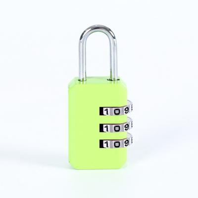 Portable Travel Code Lock 3 Digit Password Lock Dormitory Cabinet  Lock Luggage Padlock Backpack Zipper Lock