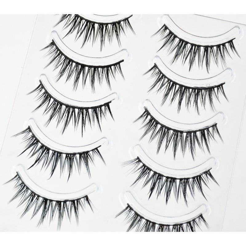 The whole air-feeling comic, wet eyelashes, eyelash beauty electric, the same one-piece curled hard stem false eyelashes, photogenic