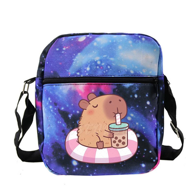 Fashion Versatile Children'S Portable Shoulder Bag Printed Trend Multifunctional Oblique Span Bag