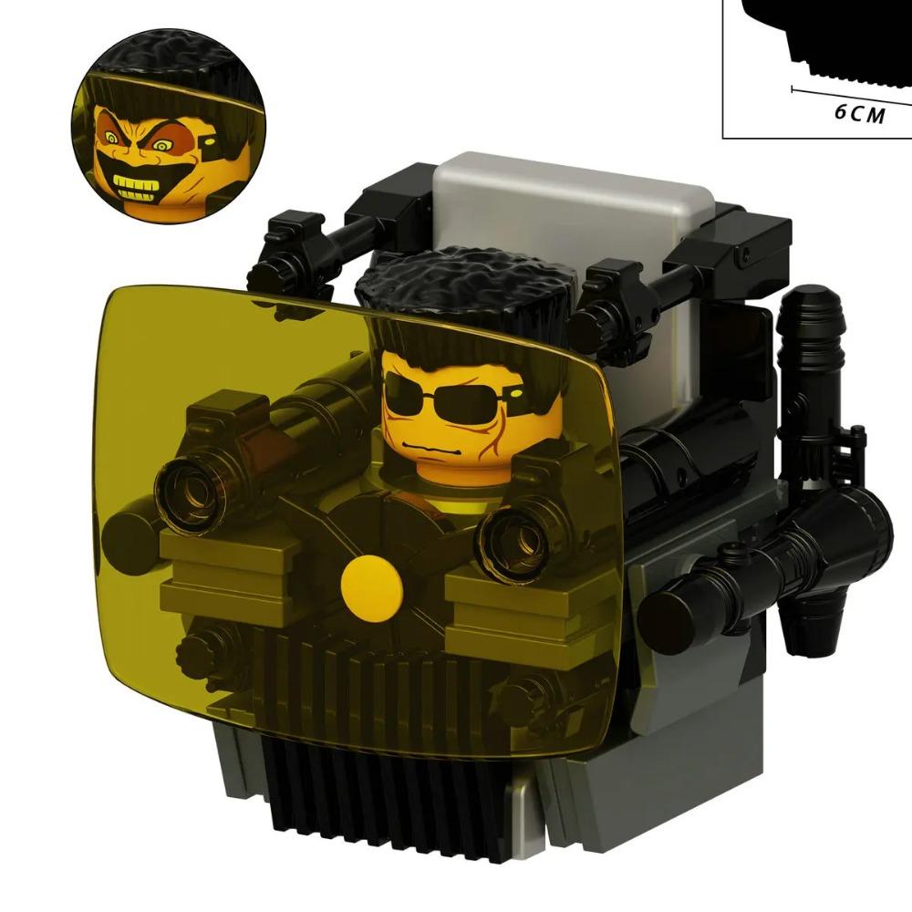 Mini Skibidi Toilet Man Figure Anime Block Toys TvMan Plus Titan Cameraman Speakerman Bricks Model Toy Kid Birthday Gifts