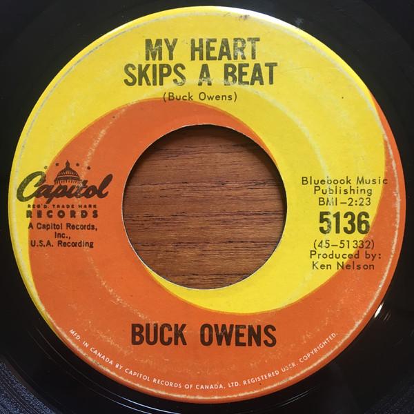 

7inch Record BUCK OWENS - My Heart Skips A Beat / Together Ag 5136 CAPITOL 1964 Canada Country/Folk Used