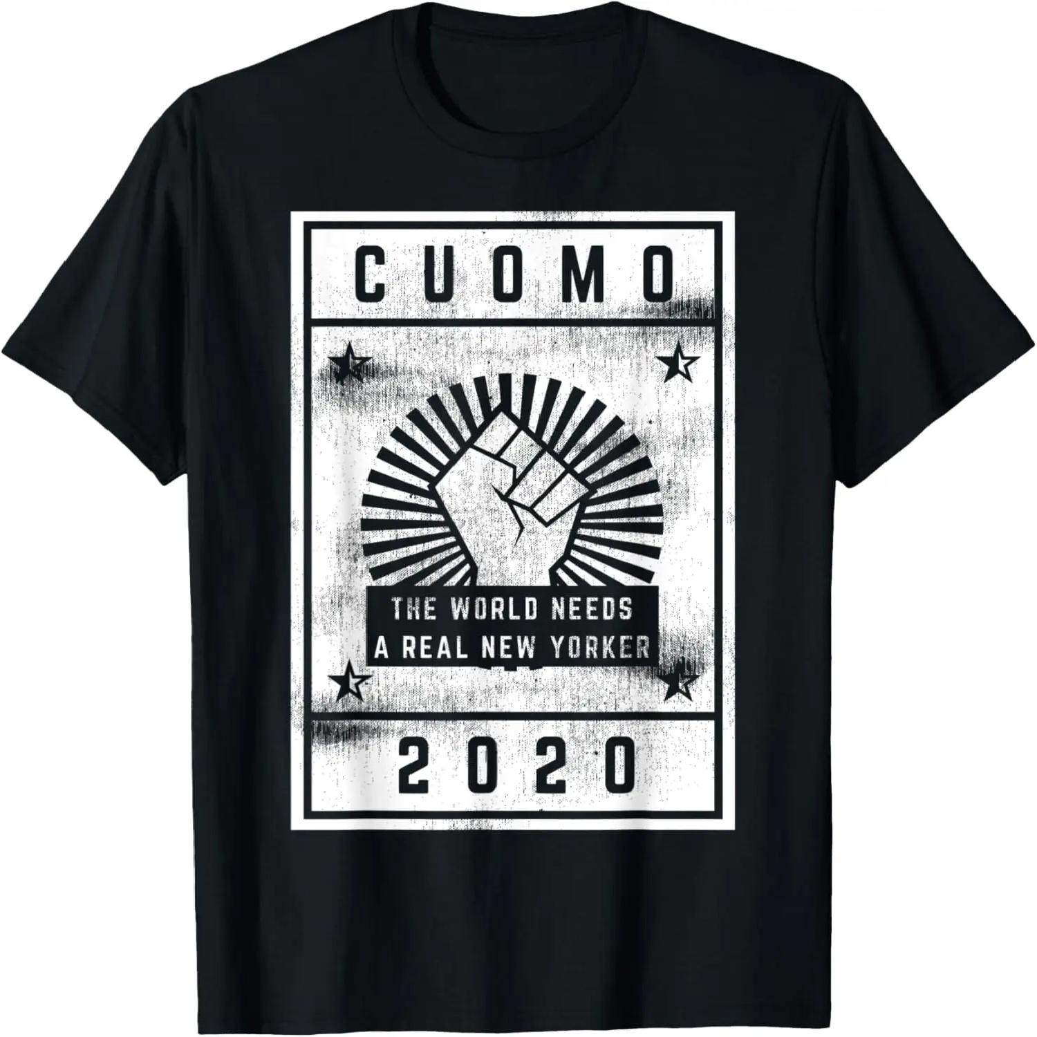 

CUOMO 2020 THE WORLD NEEDS A REAL NEW YORKER Retro Love Gift T-Shirt XXXXXL чорний