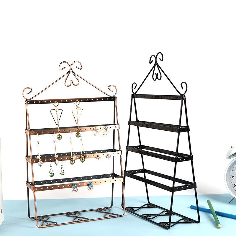 

Zhiyu Metal Jewelry Stand: Earring & Pendant Display Rack Black Backpack 041
