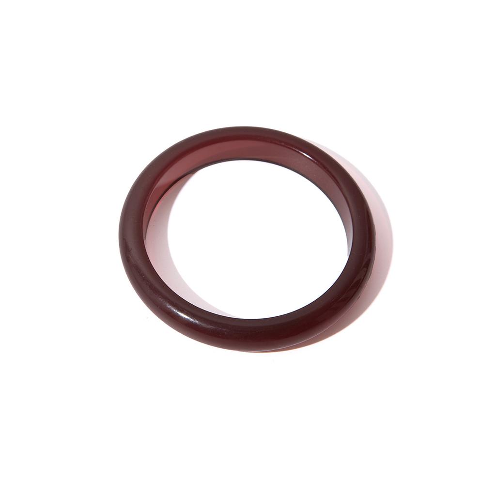 Retro Ink And Wash Burgundy Translucent Bracelet, Light Luxury And High-End Sense Of Literature And Art, Cool Temperament Jewelry Women
